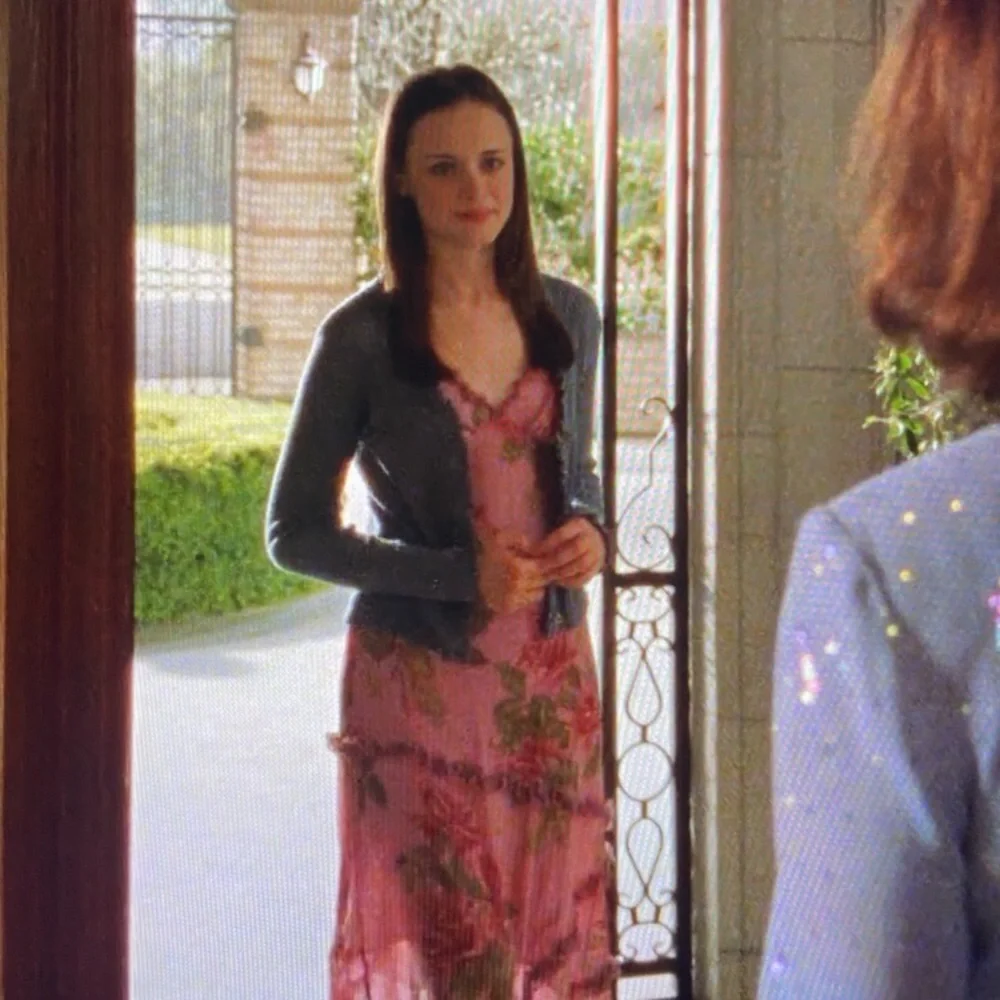 Vintage 90s Cap Sleeve Pink Midi Dress Rare Y2k Milkmaid Fairy Coquette Barbie M - Picture 3 of 17